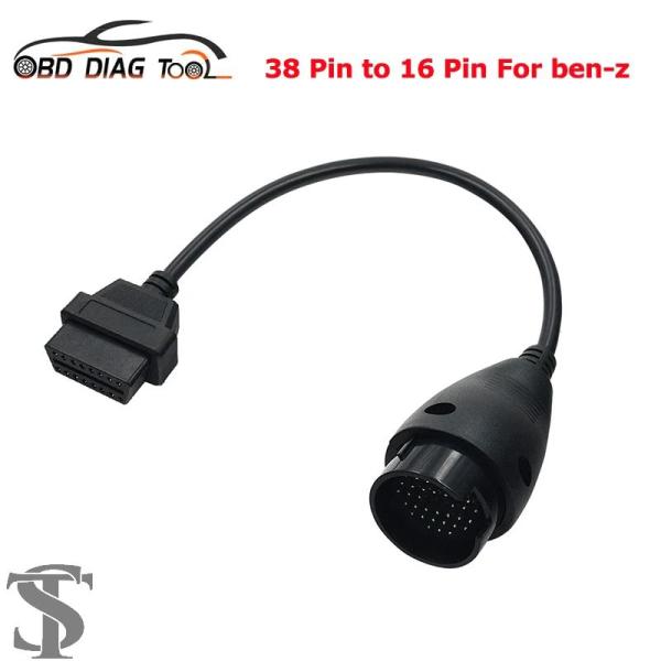 並行輸入品  ベンツ用38ピン 16ピンOBD2 OBDケーブルアダプター メルセデス用38ピン診断...