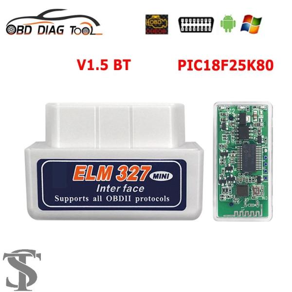 並行輸入品  2021最新OBDII ELM 327 V1.5 BT OBD診断インターフェースOB...