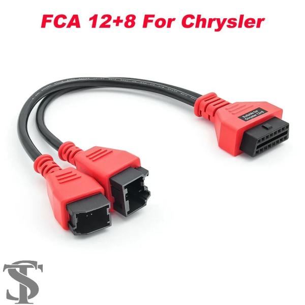 【並行輸入品】 クライスラーFCA 12+8 OBD2スキャナーケーブルバイパス クライスラーセキュ...