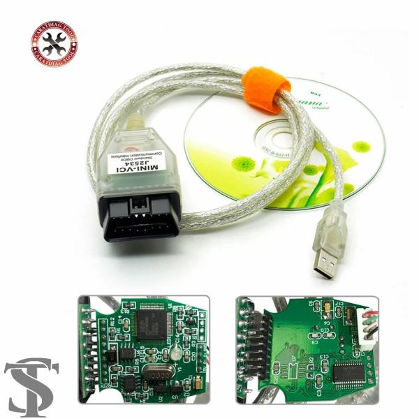 並行輸入品  MINI VCI 最新ソフトウェア トヨタ J2534 OBD OBD2 車診断ケーブ...