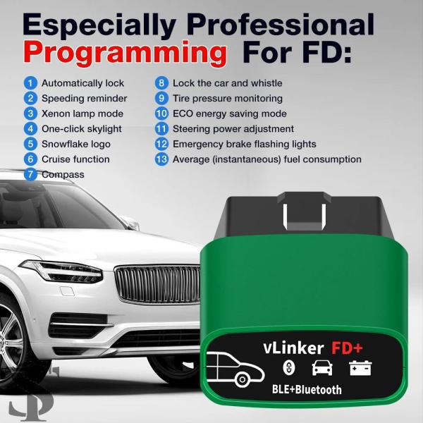 並行輸入品  VGATE VLINKER FD+ V2.2 ELM327 BT4.0 ワイヤレス F...