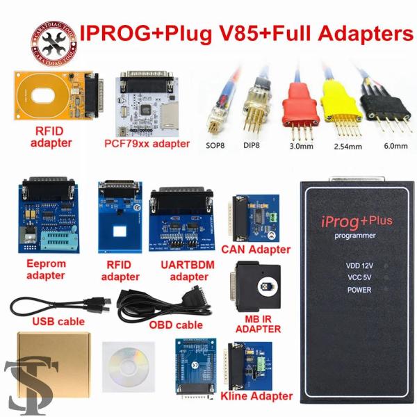 並行輸入品  IPROG PLUS+フルアダプター+IPROG V85サポートIMMO/ランニング距...