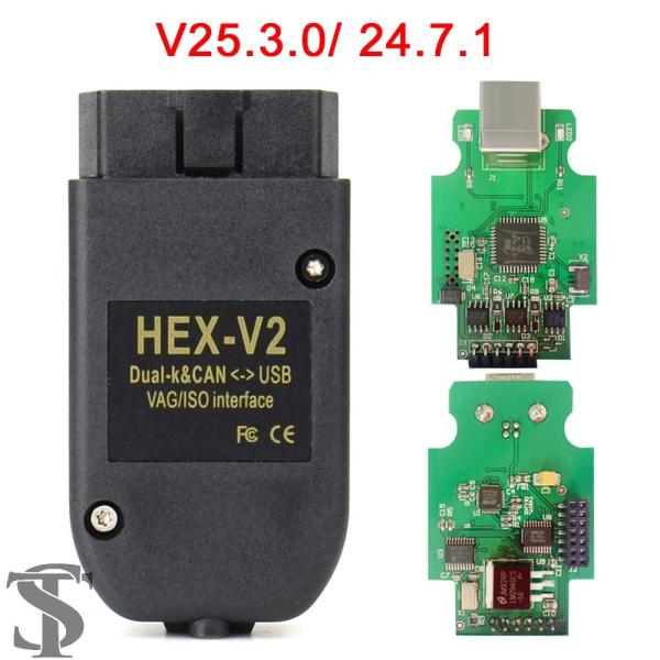 並行輸入品  人気VAGCOM 25.3OBD2スキャナーHEX V2 VAG COM 21.9 V...