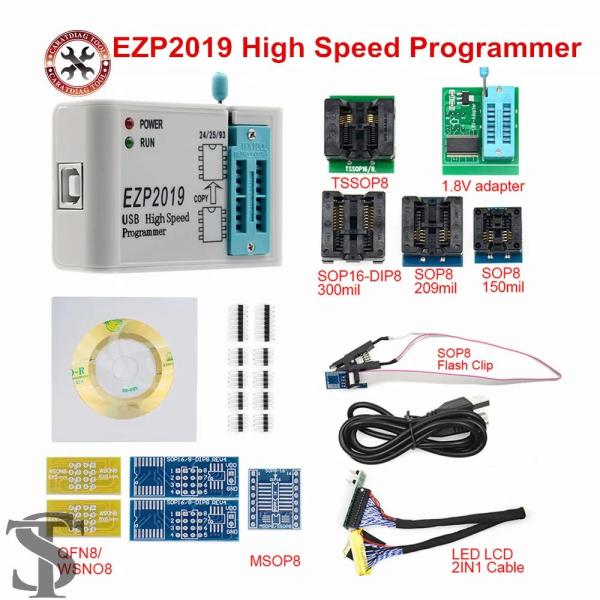 並行輸入品  海外最新版 EZP2019 高速 USB SPI プログラマー EZP 2019+12...