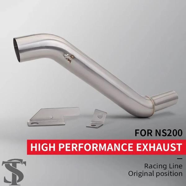 並行輸入品  モトクロス 51MM バイク用エキゾーストミッドステンレスミドルリンクパイプ PULS...