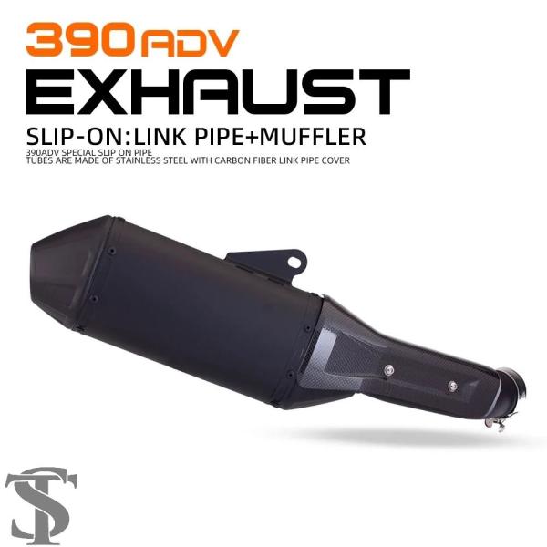 並行輸入品  バイク排気ミッドリンクパイプ接続51MMマフラーデューク 250 390 RC390 ...