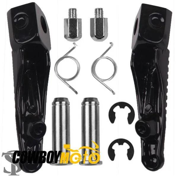並行輸入品 1 ペアフロントフットレストフットレストペグカワサキ ER6N ER6F ニンジャ 65...
