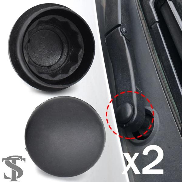 並行輸入品  2 個フロントガラスワイパーアームナットキャップボルトカバーアウディ A1 A2 A4...