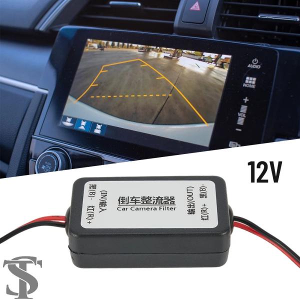 並行輸入品  12V DC電源リレーコンデンサーフィルター整流器 車用リアビューバックアップカメラ ...