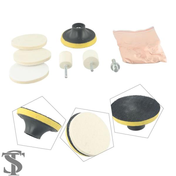 【並行輸入品】 8個セット 自動フロントガラス傷除去剤 酸化セリウムパウダー研磨キット 時計ガラス研...