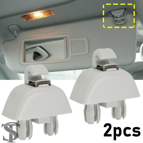 並行輸入品  サンバイザーハンガー クリップホルダーフック 2個 アウディ A6 C6 VW PAS...