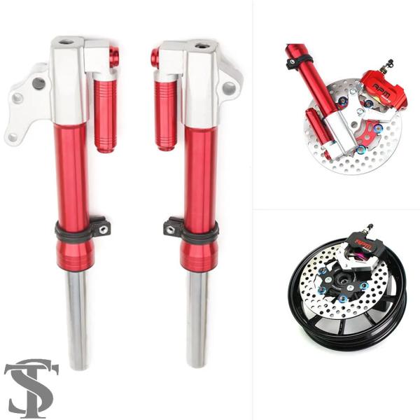 並行輸入品  汎用 27MM コード RPM バイク用フロントフォークショックアブソーバー ヤマハ ...