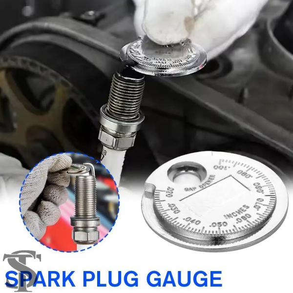 並行輸入品  0.6-2.4MM 小銭型スパークプラグゲージ 自動車リペア測定ツール レンジ 小銭型...