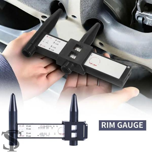 並行輸入品  ホイールリムボルトパターンスライドPCD測定ツールゲージ定規8穴PCD定規ラグハブピッ...