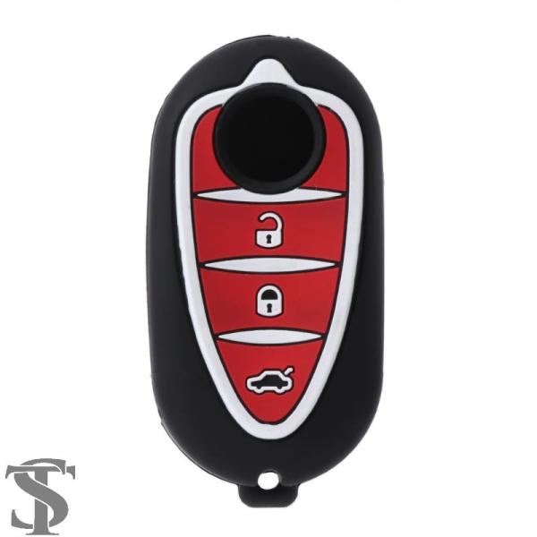 並行輸入品 3 ボタンシリコーンキー FOB ケースアルファ神話 159 GTO 神話ジュリエッタロ...