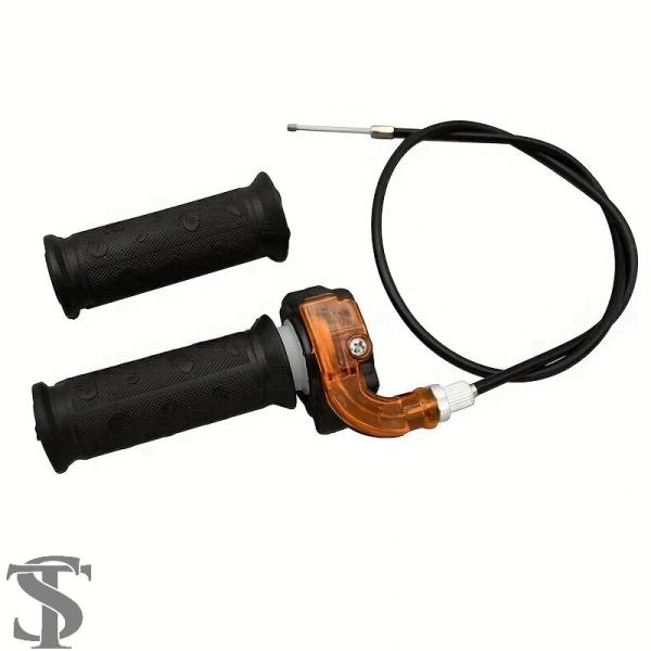 並行輸入品 ツイストスロットルアクセルハンドルバーハンドグリップケーブル 47 49CC ミニダート...