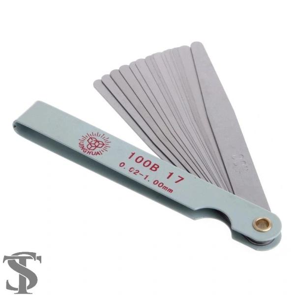 並行輸入品 17 車ブレード フィーラーゲージ メトリックギャップフィラー 0.02-1.00MM ...