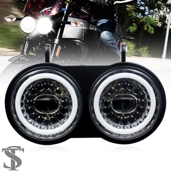 並行輸入品 ビューエル XB バイクヘッドライト LED アセンブリ DRL 付きビューエル XB ...