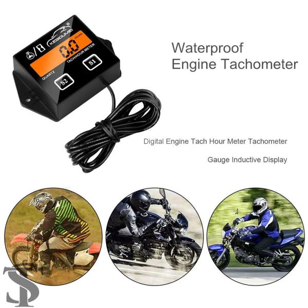 【並行輸入品】デジタルエンジンタコアワーメーターバックライト交換バッテリータコメーターゲージエンジン...