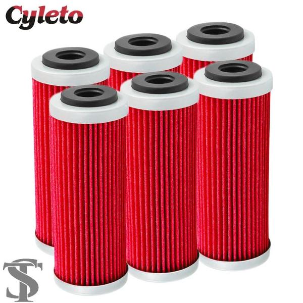 並行輸入品 4/6 個 バイクオイルフィルター KTM SX SXF SXS EXC EXC-F E...