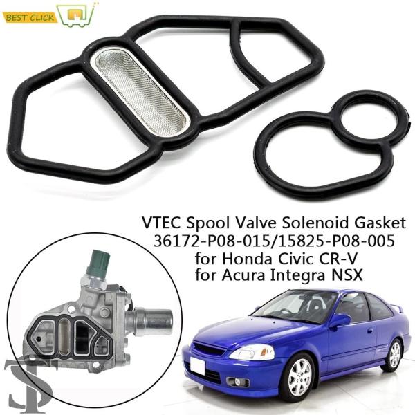 並行輸入品 上部 + アンダー VTEC スプールバルブ電磁ガスケットキットホンダシビック GSR ...