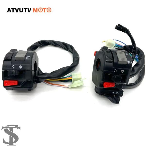 並行輸入品 1 個左スイッチ 22 MM 7/8 インチバイクハンドルバー制御ヘッドライトウィンカー...