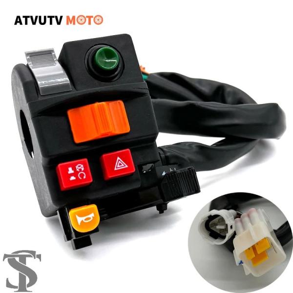 並行輸入品 22 MMバイクスイッチチョークバイクホーンボタンウィンカー電気スタートヘッドライトハン...