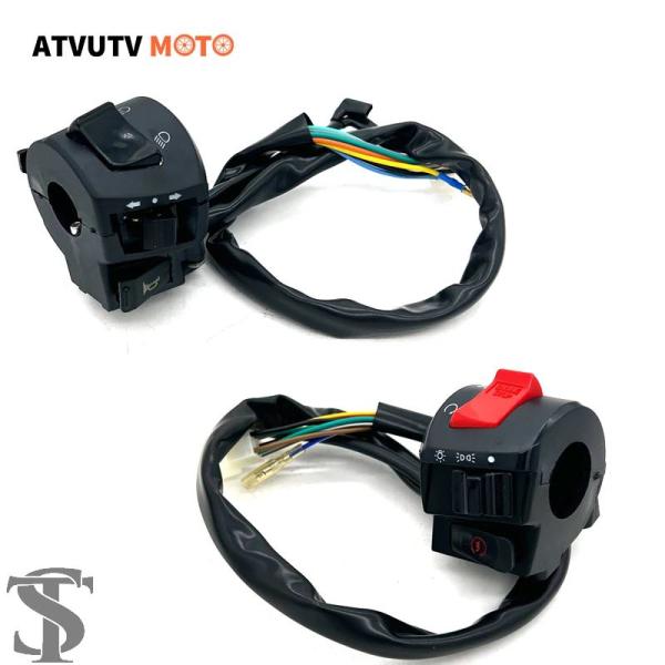 並行輸入品 7/8 インチ22 MMバイクスイッチハンドルバーバイクホーンウィンカーヘッドライト制御...