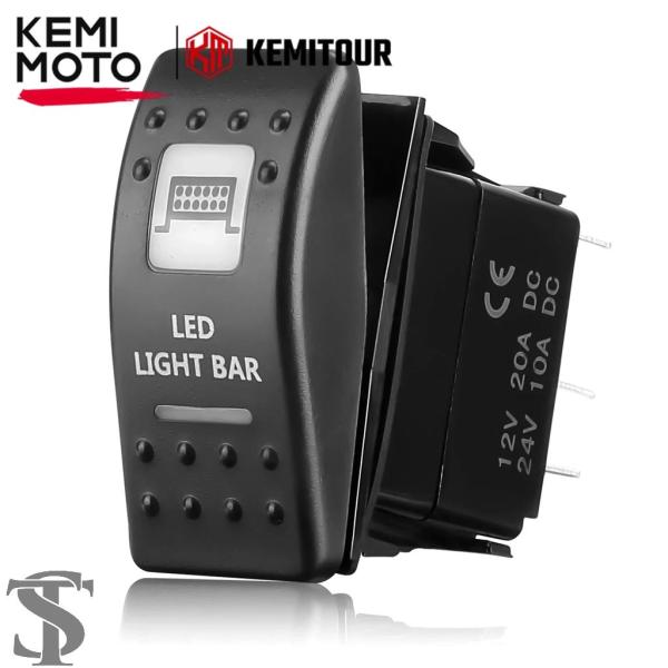 並行輸入品 KEMIMOTO ロッカースイッチ照光 LED ウインチリアフロントライト CAN AM...