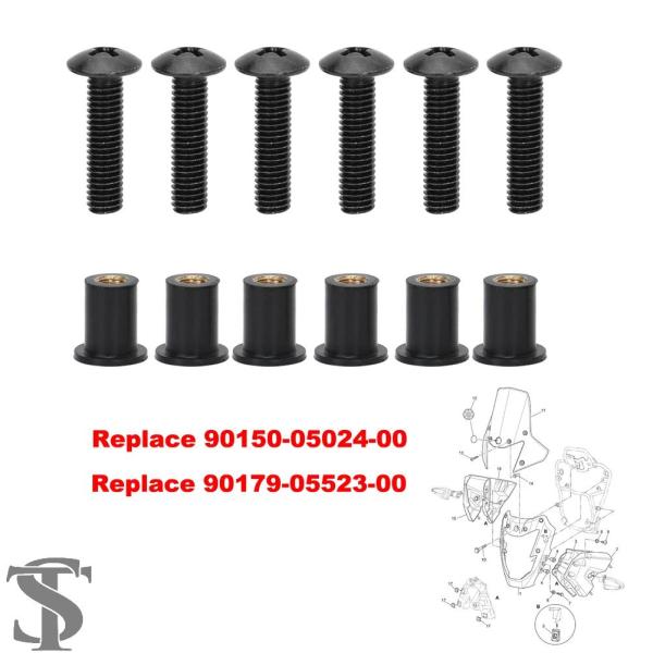 並行輸入品 ヤマハ用ゴムフロントガラスネジゴムナット YZF R1 R6 R125 FZR400 X...