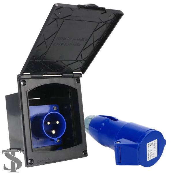 並行輸入品 キャンピングカー用メインインレットソケットプラグソケットカバー付きアウターフラッシュフッ...