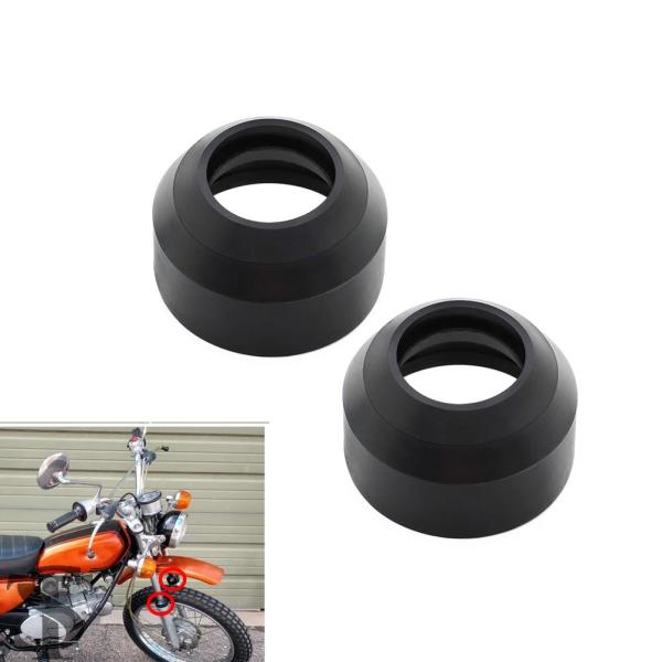 並行輸入品 フロントフォークダンパーダストシールゴムショックアブソーバーカバーホンダ SL70 ST...