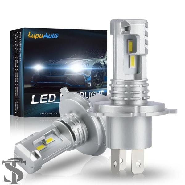 並行輸入品 1/2X 16000LM LED H4 9003 LED CANBUS ヘッドライト電球...