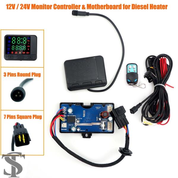 並行輸入品 12 V / 24 V 2KW 3KW 5KW 8KW エアディーゼルヒーターモニタース...
