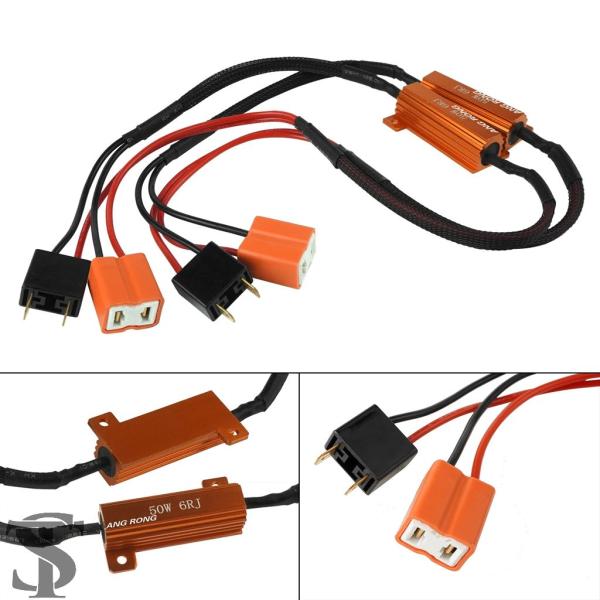 並行輸入品 ANGRONG 2X H7 LED 負荷抵抗器 50W 6 オーム ストップライトちらつ...