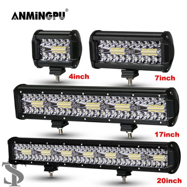 並行輸入品 ANMINGPU 4-20インチ オフロード LED バー 12V 24V コンボ LE...