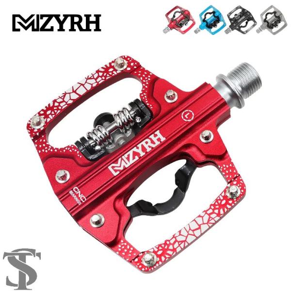 並行輸入品 SPDシステム用フリークリート付き 2IN1 自動ロックペダル MTB/ロード用 アルミ...