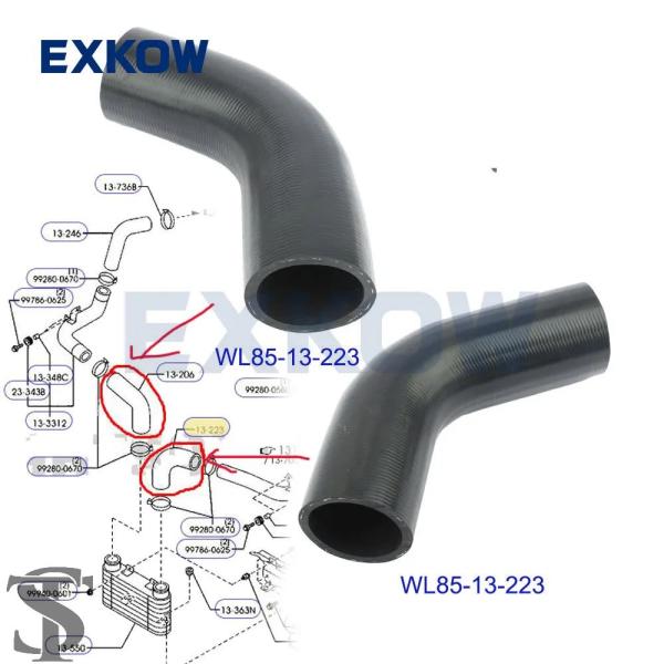 並行輸入品 インタークーラーエアホースマツダ B2200 B2500 B2600 B2900 BT-...