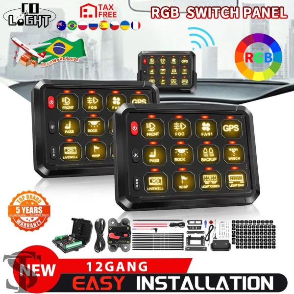 並行輸入品 COLIGHT ワイヤレス RGB 12 ギャングスイッチパネル汎用回路制御リレーシステ...