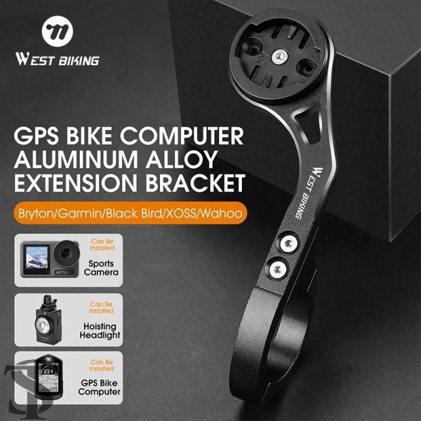 調節可能バイク用コンピューターブラケット 合金バイク用スピードメーター延長スタンド GARMIN B...