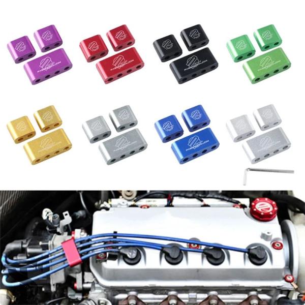 並行輸入品 3 ピース/パック JDM SPW パスワードスパークプラグ電線クランプセパレーターライ...