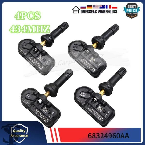 【並行輸入品】4 個 434MHZ TPMS センサージープチェロキー RAM 1500 2500/...