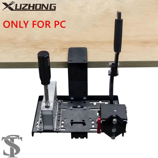 並行輸入品 汎用デスクマウント PC USB SIM レーシングゲームハンドブレーキ/ホールセンサー...