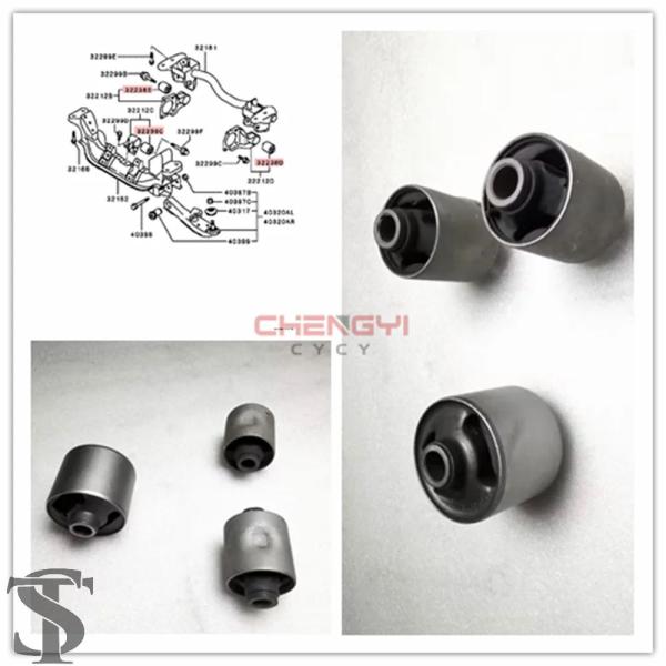 並行輸入品 フロントディファレンシャルサポートブッシュゴムスリーブパジェロピニン H65W H66W...