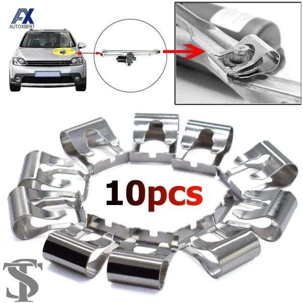 並行輸入品 10 個汎用ワイパーリンケージモーターロッドリペアクリップフロントガラスアームリンク機構...