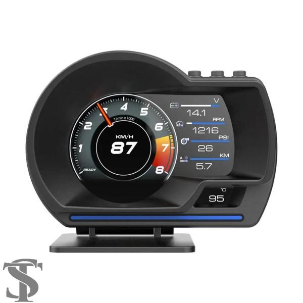 並行輸入品 最新 A501 OBD2 ヘッドアップディスプレイ HUD スマート水 / 油温ターボ ...