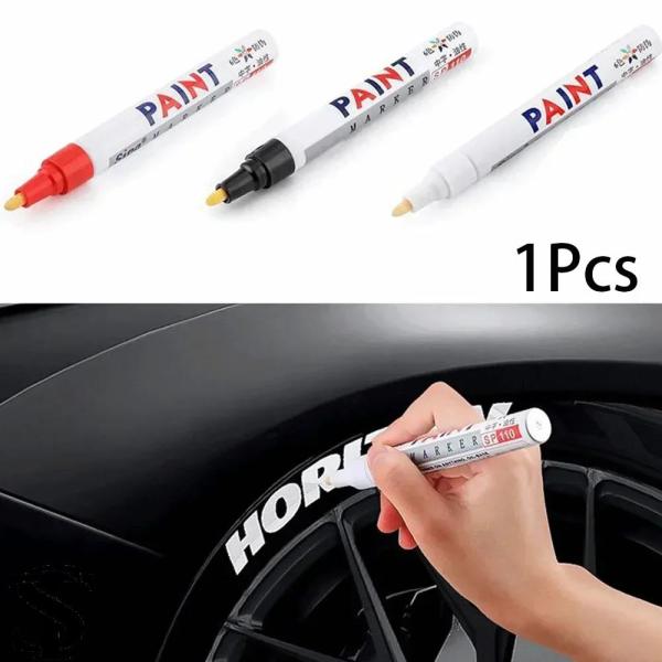 【並行輸入品】ペイントペン防水ホイールタイヤ油性塗装マークペン自動車ゴムタイヤトレッド CD 金属永...