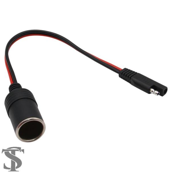 並行輸入品 14AWG 30 センチ延長ケーブル 12 V 24 V メスシガープラグソケット SA...