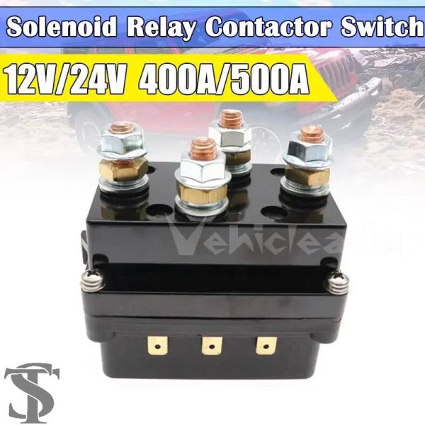 並行輸入品 汎用コンタクタウインチ制御ソレノイドリレー電気ワイヤレスリモート 12V 400A/50...