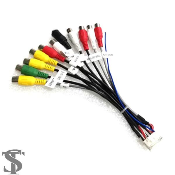 並行輸入品 20 ピン プラグ デュアル RCA AUX ワイヤー ハーネス配線コネクタ アダプター...